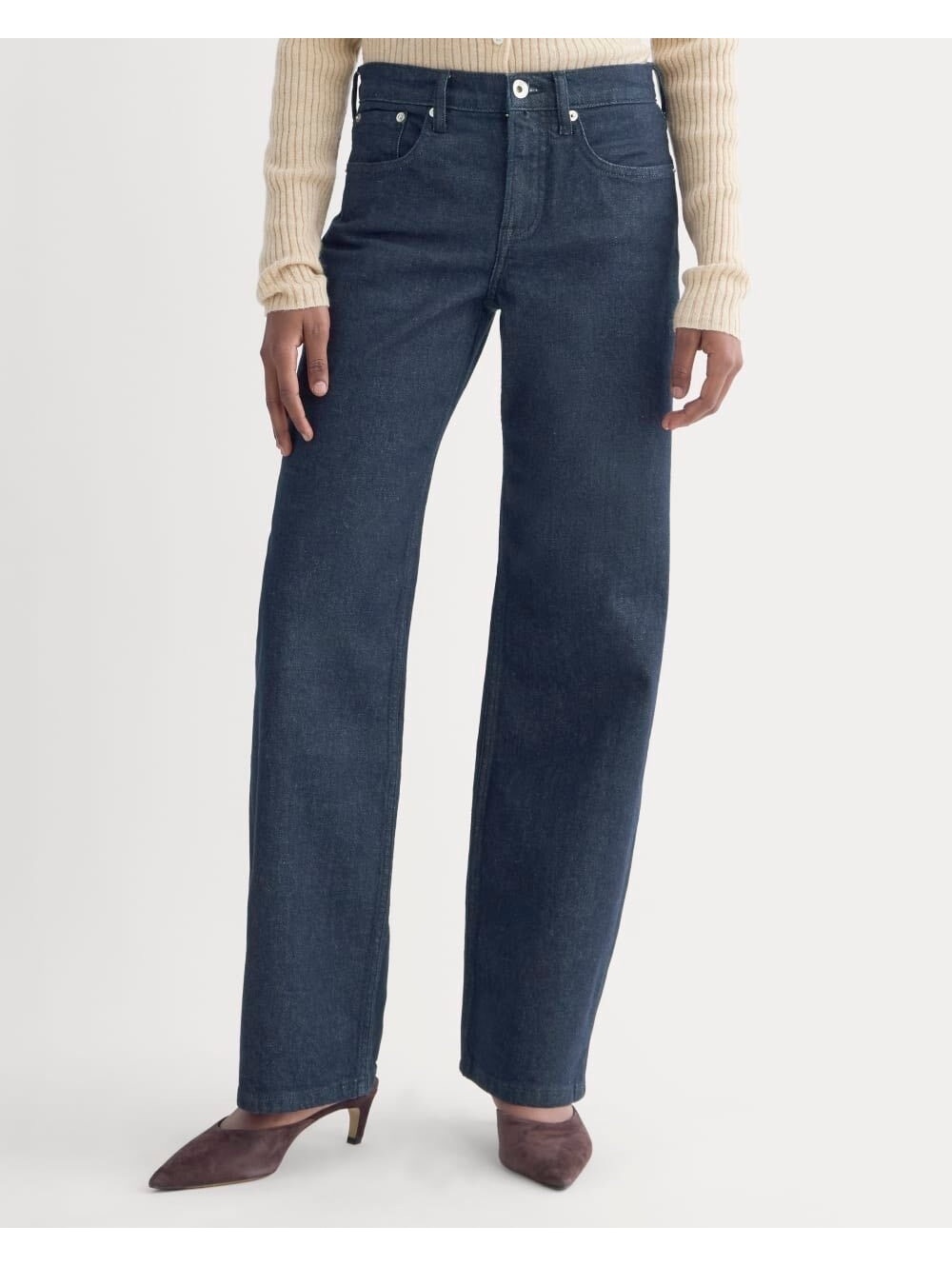 EVERLANE The Column Jean Pure Blue NWT 30 Reg QUIET LUXURY NORMCORE